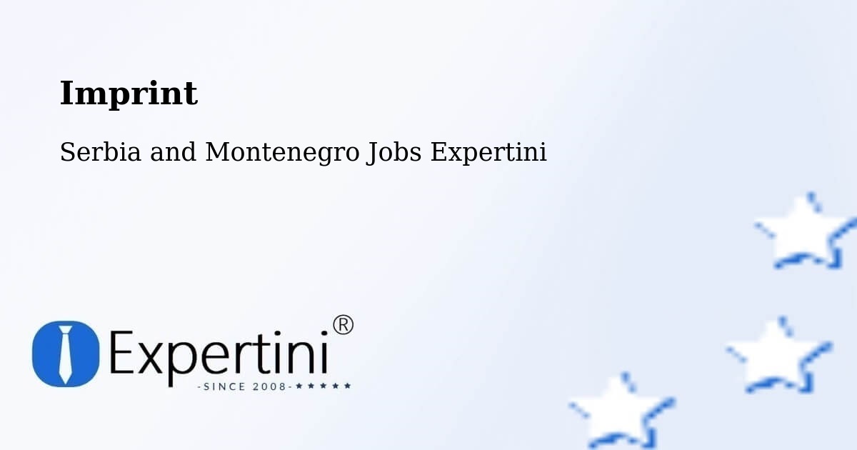 Imprint – Franklin - Serbia and Montenegro Jobs Expertini